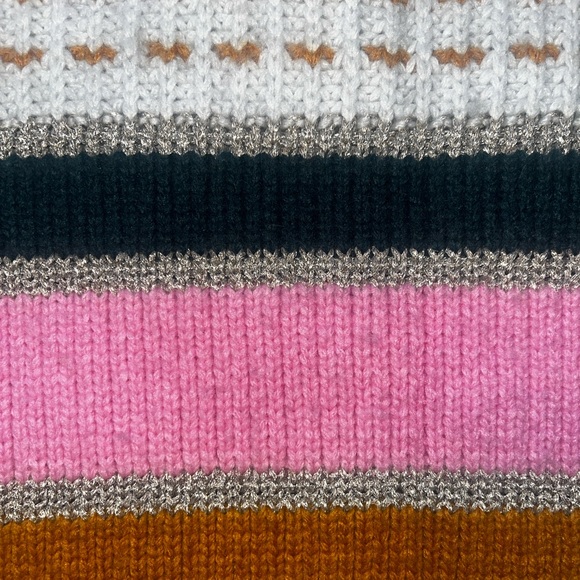 Madewell Barfield Crewneck Pullover Wool Alpaca Blend Stripe Knit Sweater XXS - Picture 7 of 8